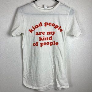 3/$20 Womens Graphic T Shirt Kind People Tee Sz M